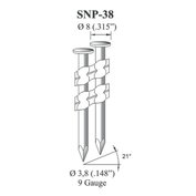 Krútené klince OMER SNP 38 /100 E
