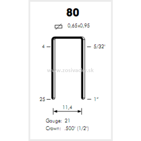 Sponky OMER 80 / 16 SS 304