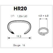 HOG–RING spony OMER HR 20
