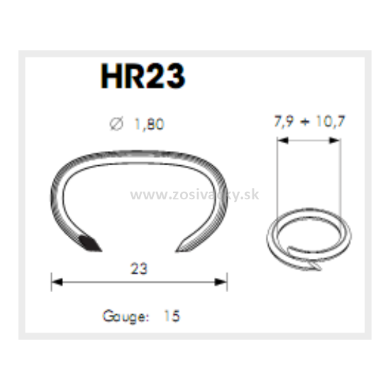 HOG-RING spony OMER HR23